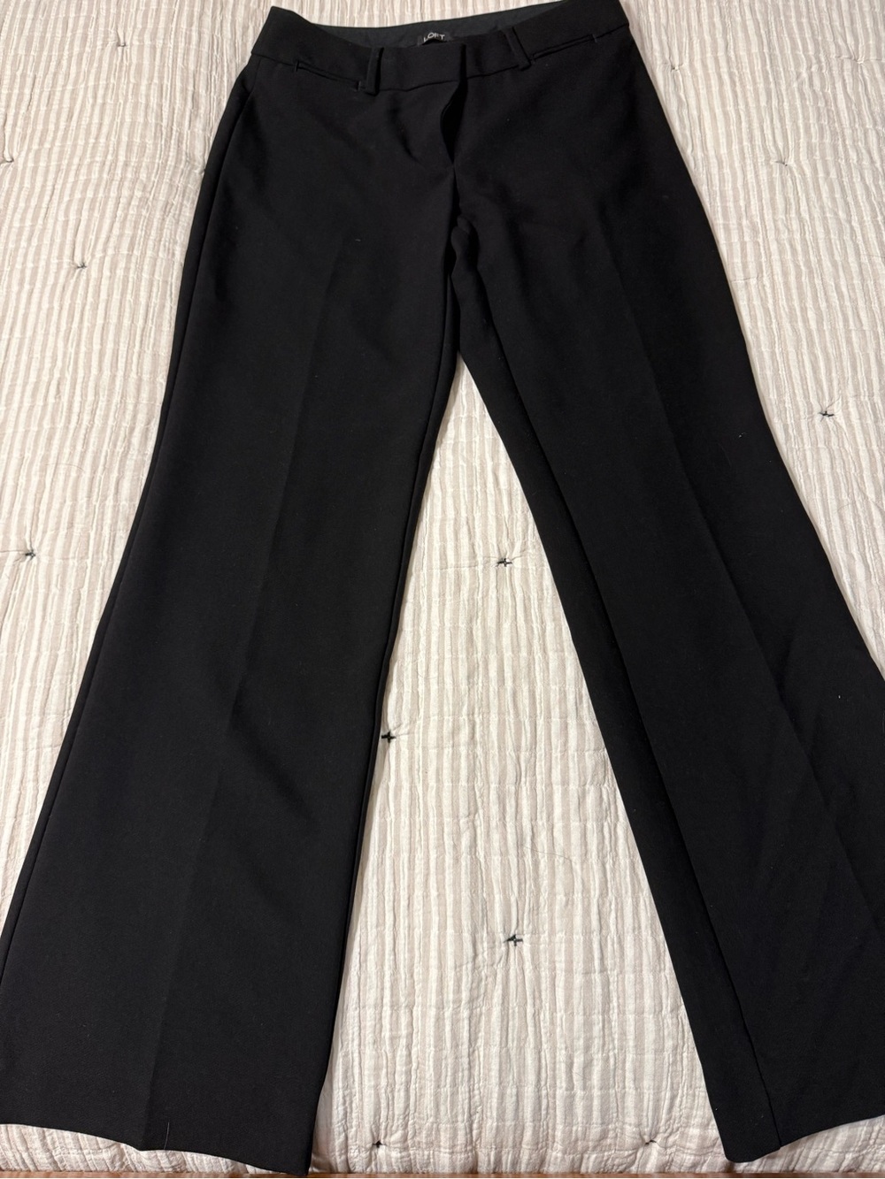 LOFT Black Straight Leg Dress Pants